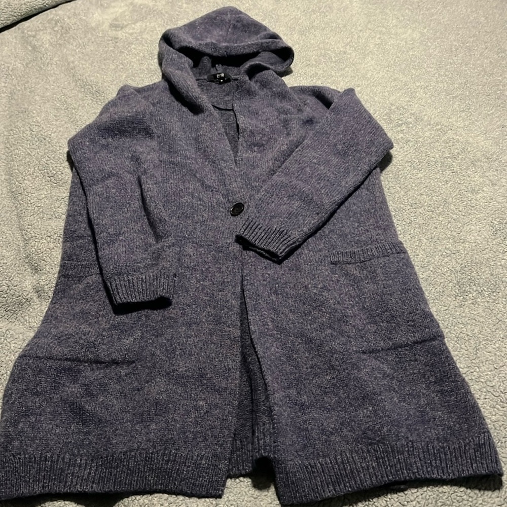 Uniqlo Blue Cardigan